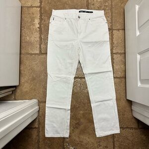 DKNY Men’s White Denim Jeans St Marks Slim Pants W34 L30